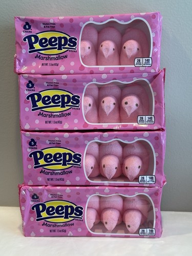 Peeps pink marshmallow - peeps, count